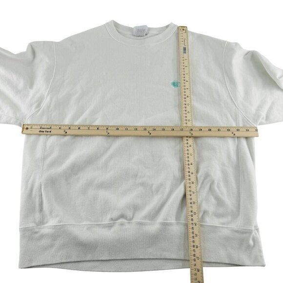 Champion Reverse Weave X-Large Sweatshirt White - Picture 4 of 6